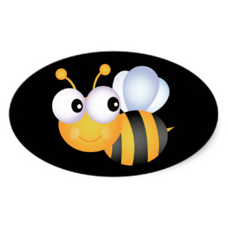 324x324 Bumble Bee Stickers Zazzle.co.uk