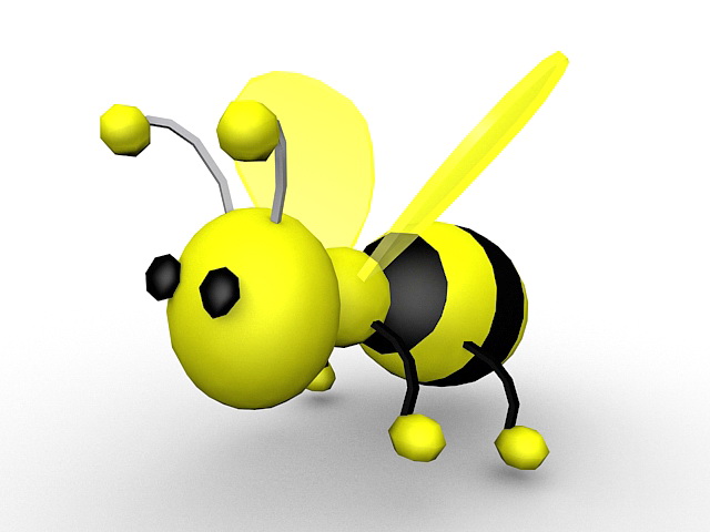 640x480 Cute Cartoon Bumble Bee 3d Model 3ds Max Files Free Download