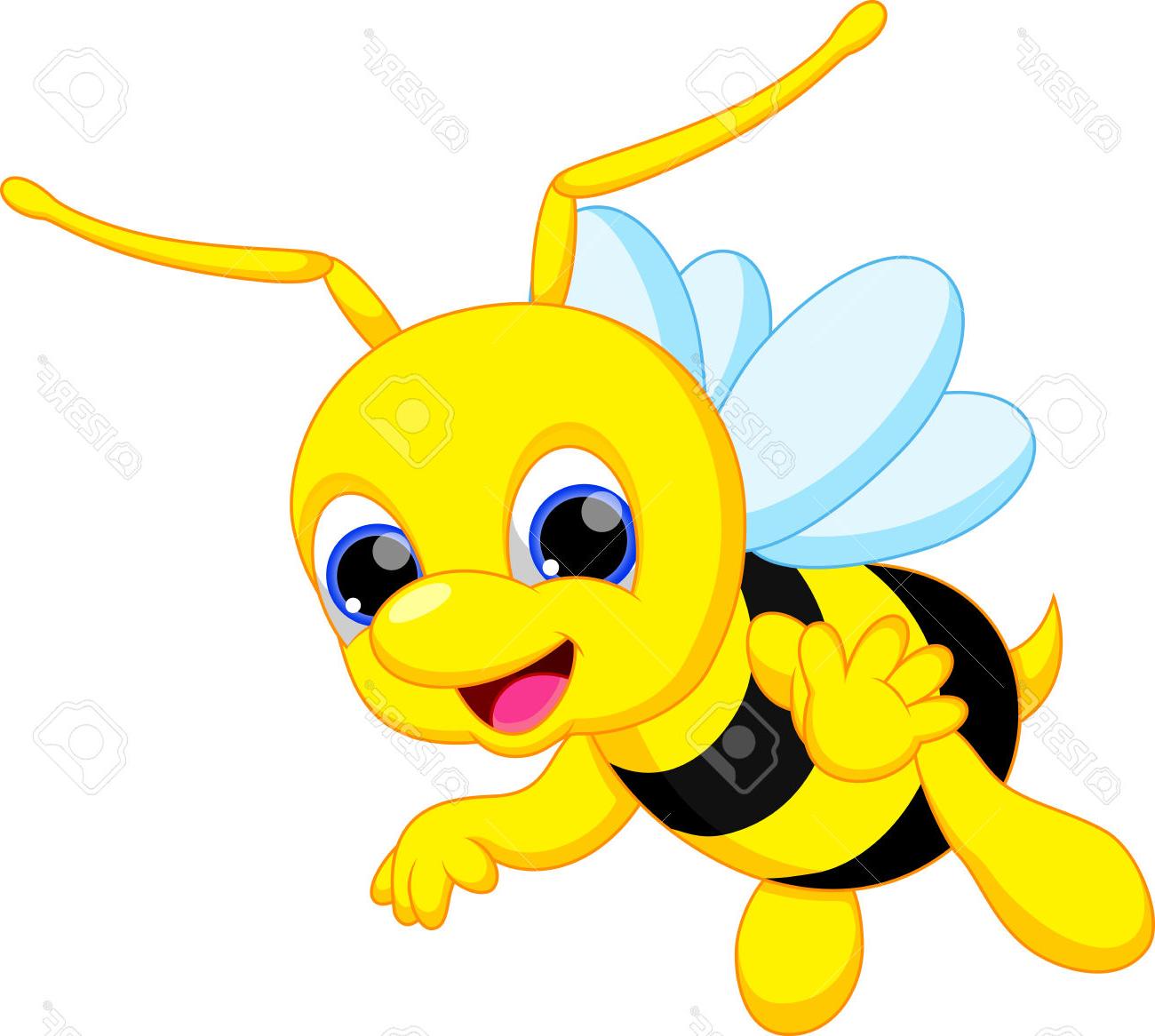 1300x1166 Best 15 Cute Bee Cartoon Stock Vector Bumblebee Photos