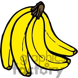 300x300 Banana Clipart Graphic