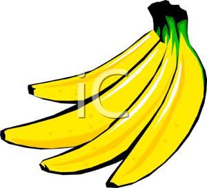 300x273 Yellow Bunch Of Bananas Clip Art Image