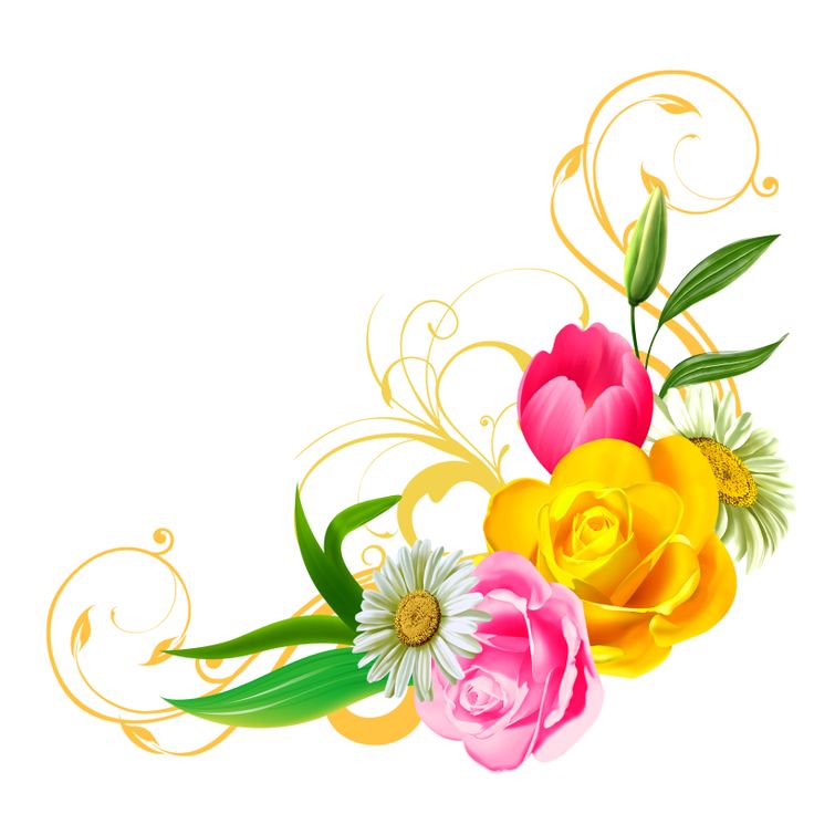 Bunch Of Flowers Clipart