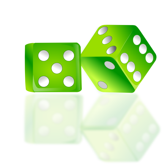 555x555 Dice Clip Art Black White 1 6 Free Free Clipart Image