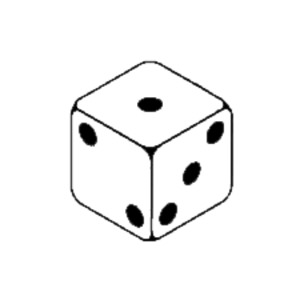 300x300 Dice 1 Clip Art