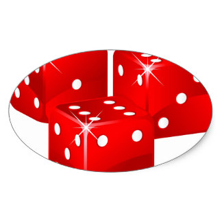 324x324 Dice Stickers Zazzle.co.uk