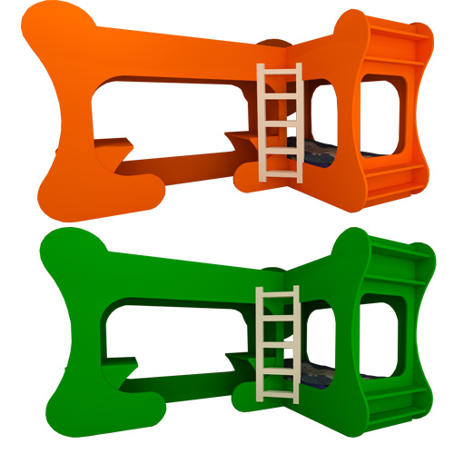 500x500 Bedroom Clipart Bunk Bed