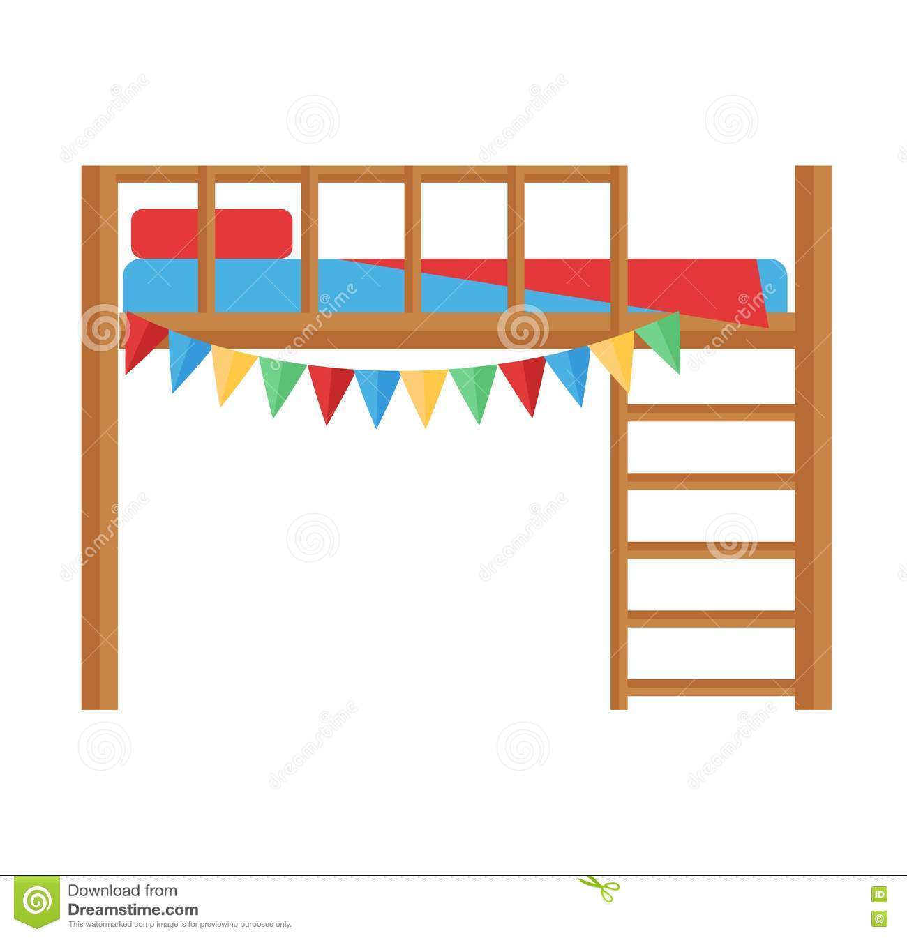 1300x1345 Blanket Clipart Bunkbed