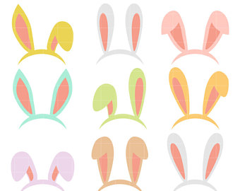 340x270 Bunny Ears Clip Art Etsy