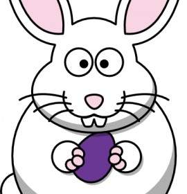 270x280 Cartoon Bunny And Egg Vector Vector Cartoon Free Vector Free Download