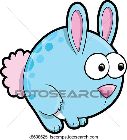 428x470 Clipart Of Silly Bunny Rabbit Animal Vector K8608625