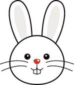 148x170 Rabbit Head Clipart