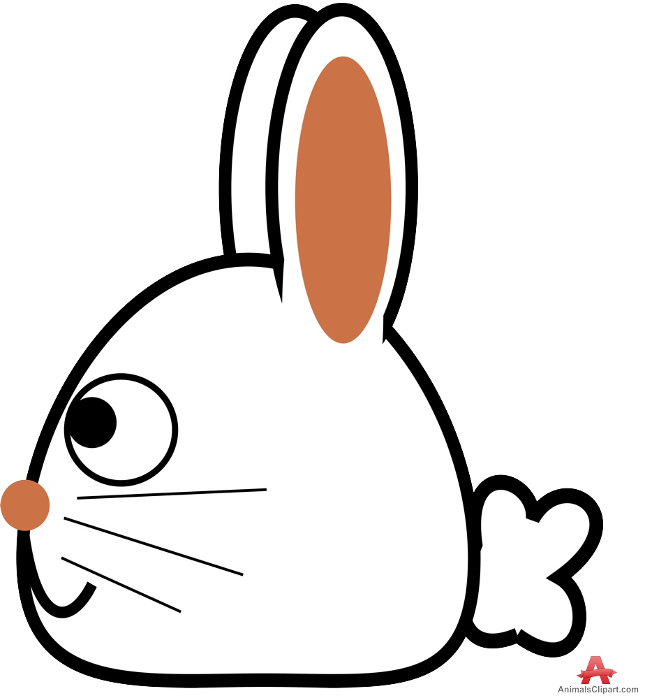 924x999 Rabbit Side Portrait Outline Clipart Free Clipart Design Download