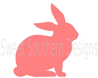 340x270 Bunny Outline Etsy