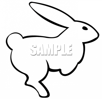 350x340 Rabbit Clip Art Outline Clipart Panda