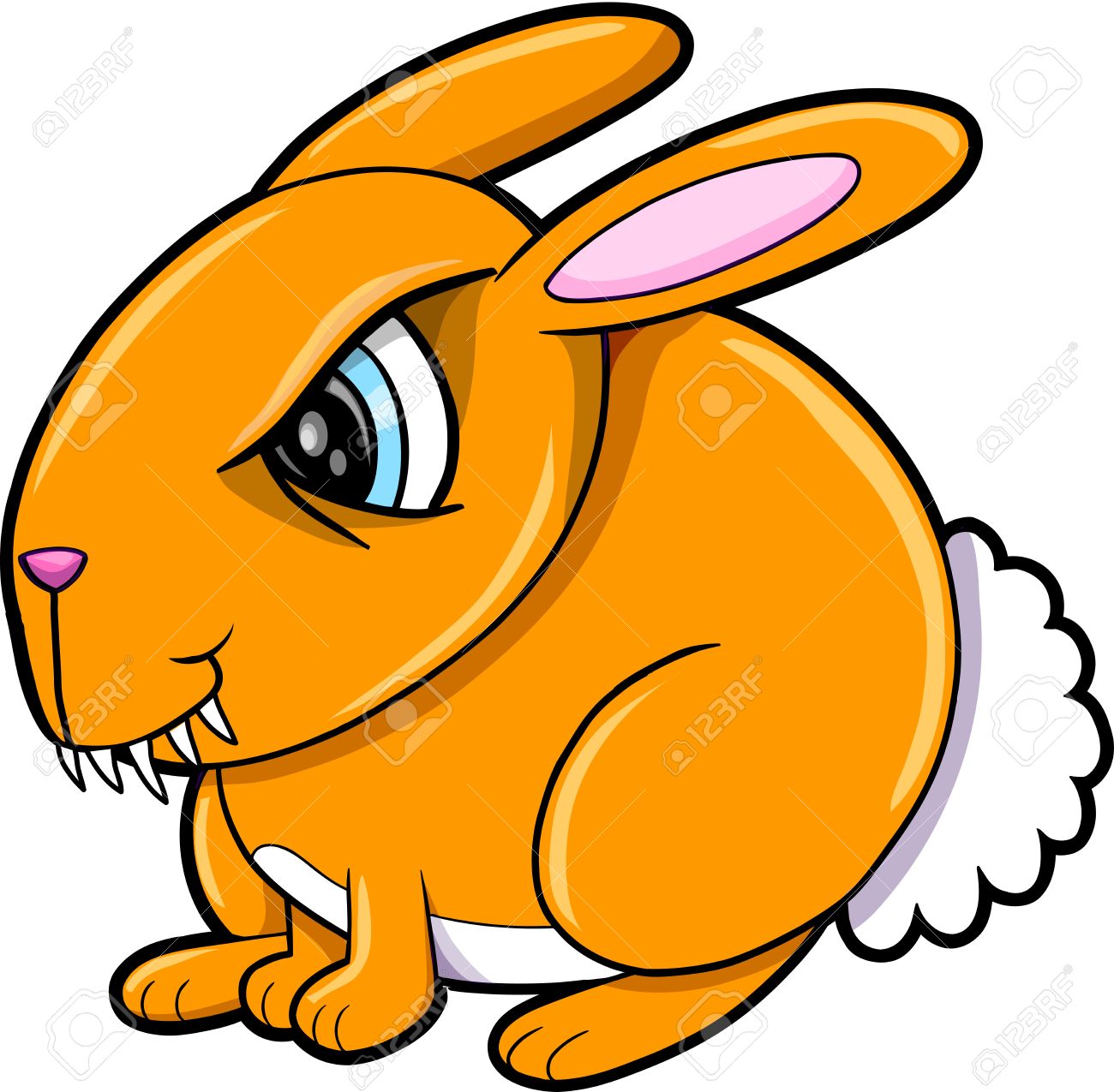1300x1275 Rabbit Clipart Orange
