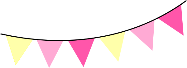 600x219 Free Bunting Clip Art