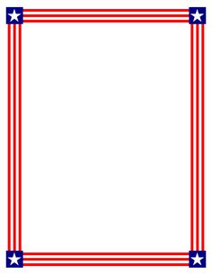 236x305 Patriotic Star Border Clip Art