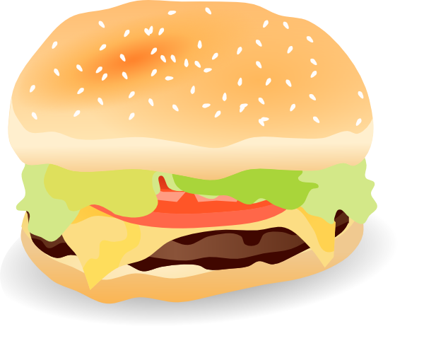 600x499 Hamburger Clip Art