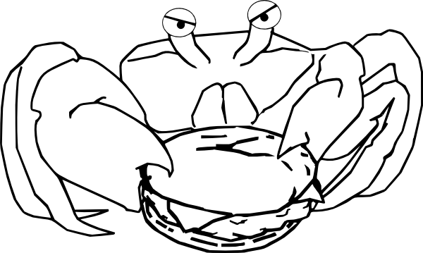 600x359 Crab With Burger Clip Art