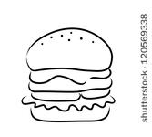 167x150 Hamburger Black And White Clipart