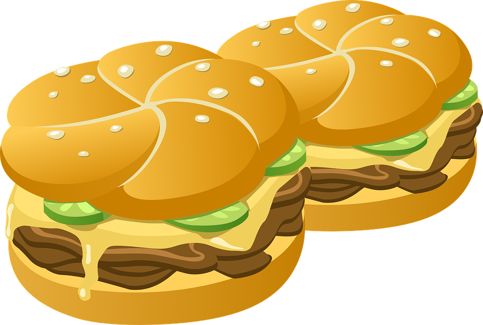 960x646 Burger Clipart Graphic