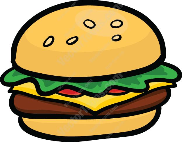 624x486 Hamburger With Cheese, Lettuce And Tomato Hamburgers