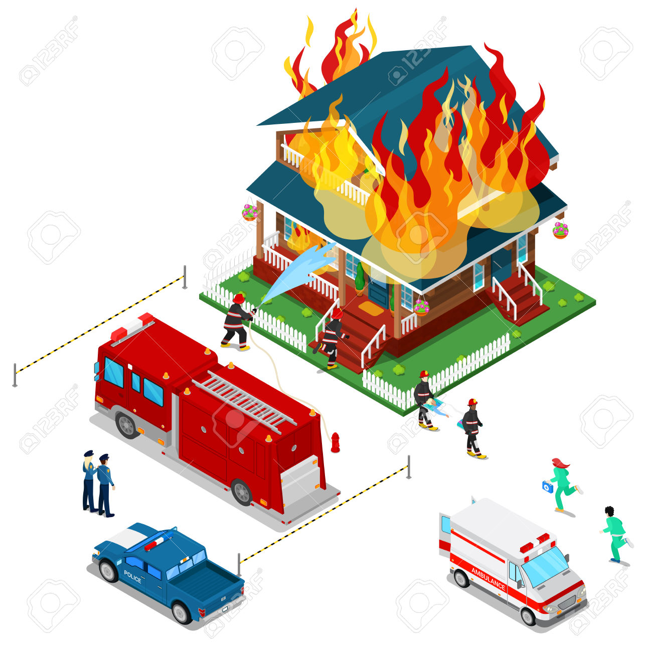 1300x1300 Firefighter Clipart House Fire