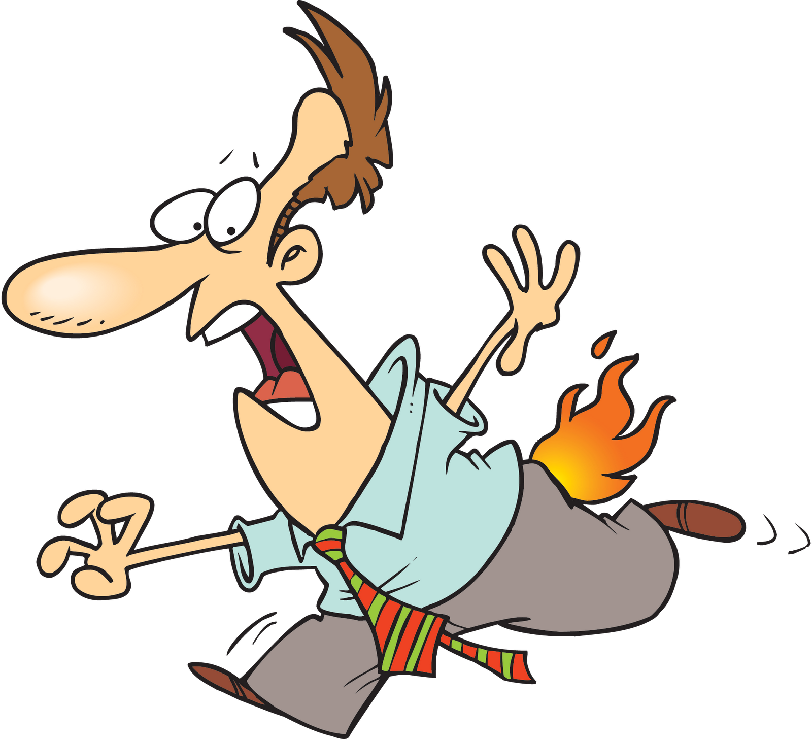 1600x1458 Burning House Cartoon