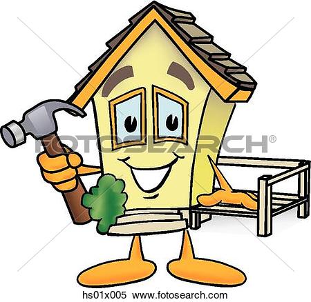 450x438 House Building Clipart
