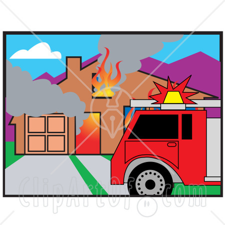 450x450 Burning House Clipart