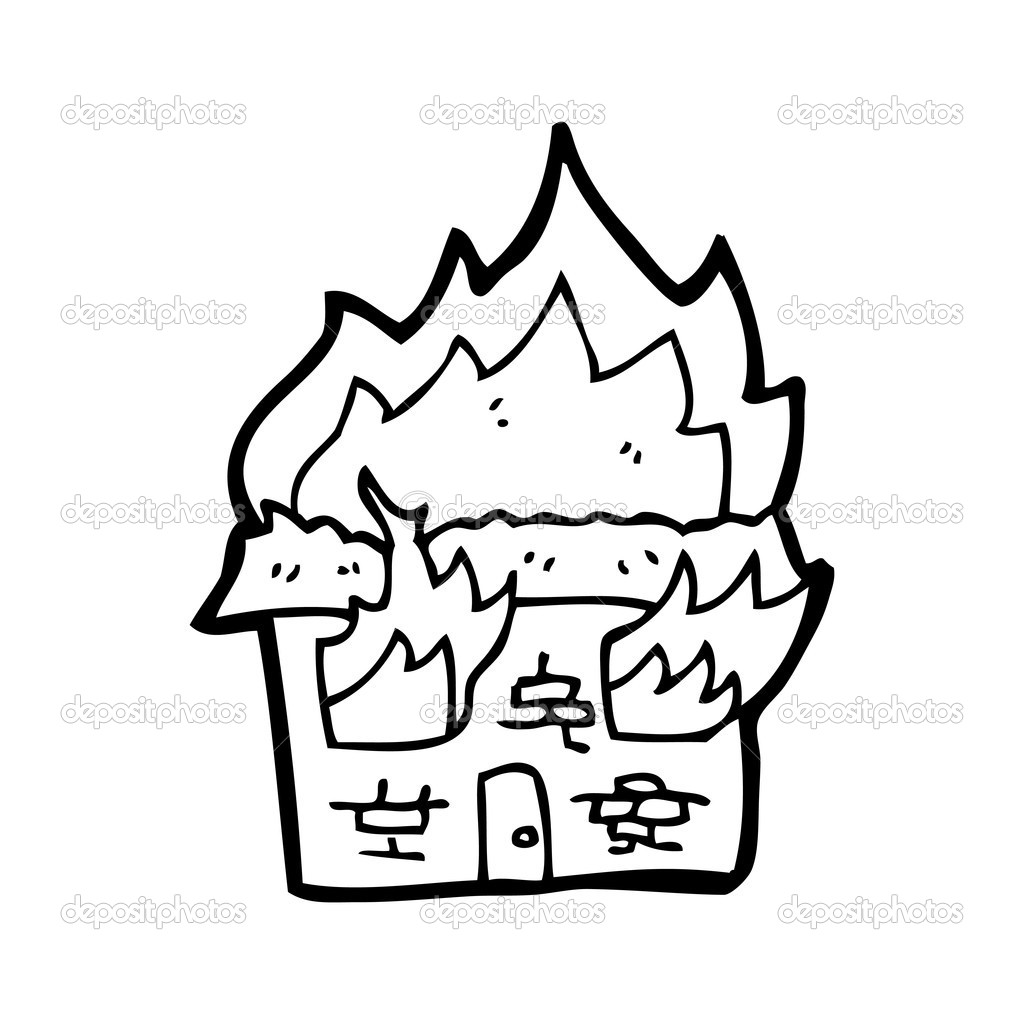1024x1024 Burning House Clipart