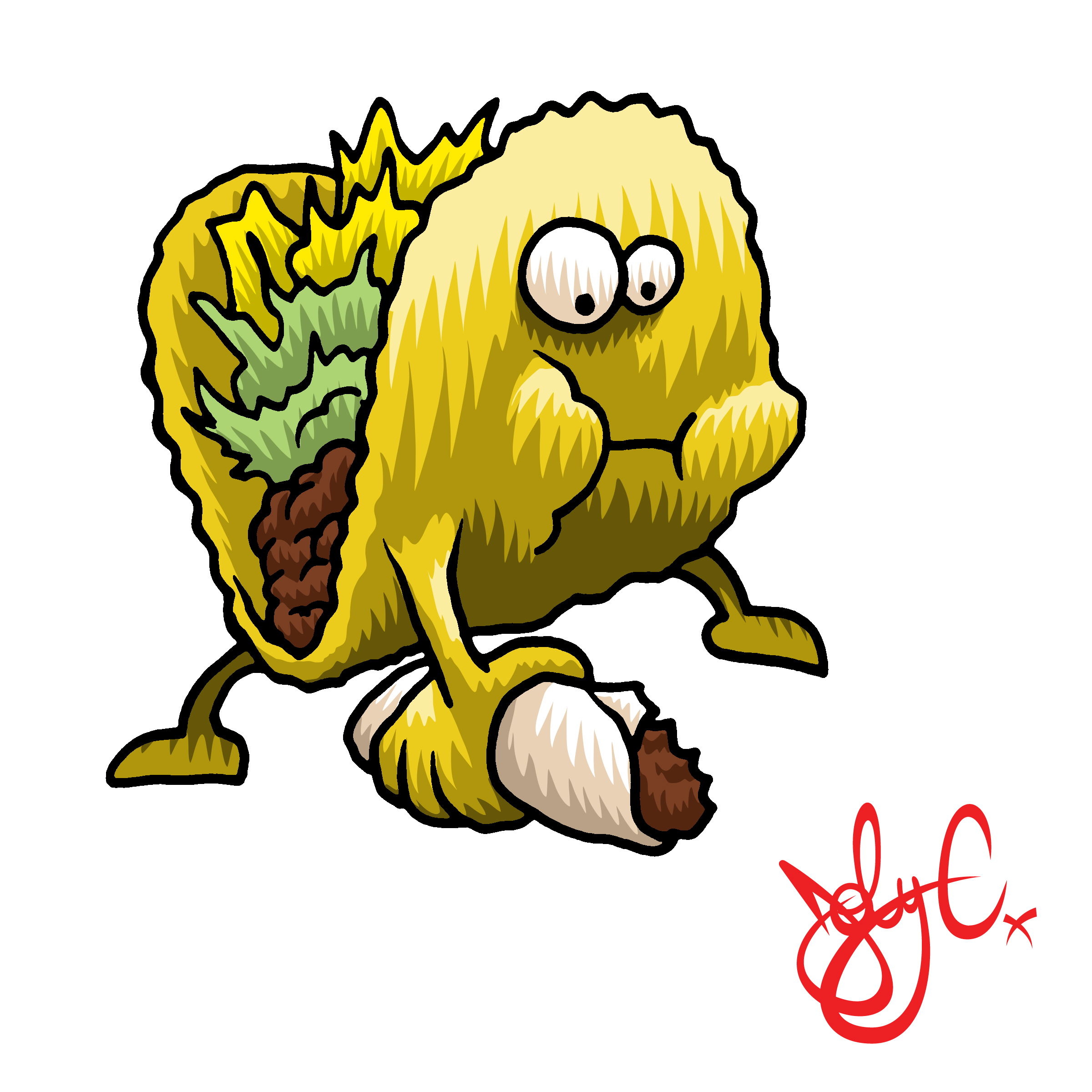 2400x2400 Illustration Of The Day A Taco Eating A Burrito By Joby Cummings