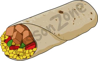 317x197 Burrito Clipart