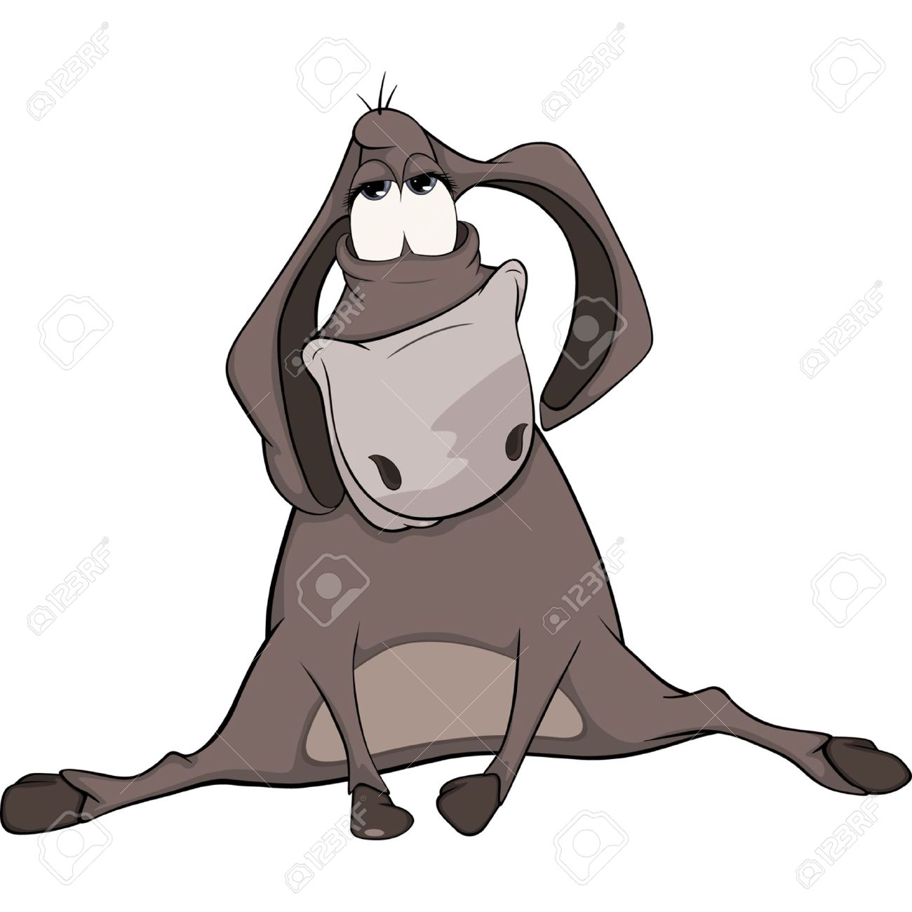 1300x1300 The Little Burro. Cartoon Royalty Free Cliparts, Vectors,