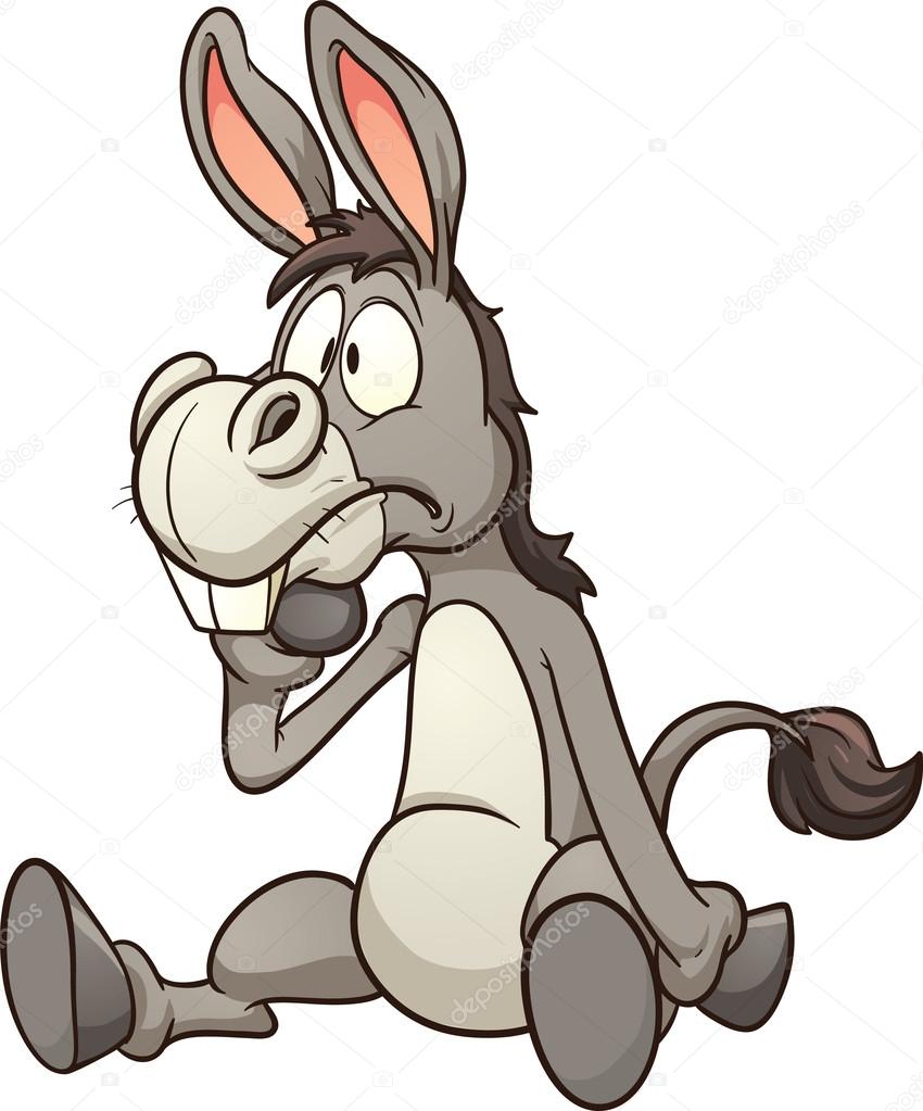 850x1023 Cartoon Donkey Stock Vector Memoangeles