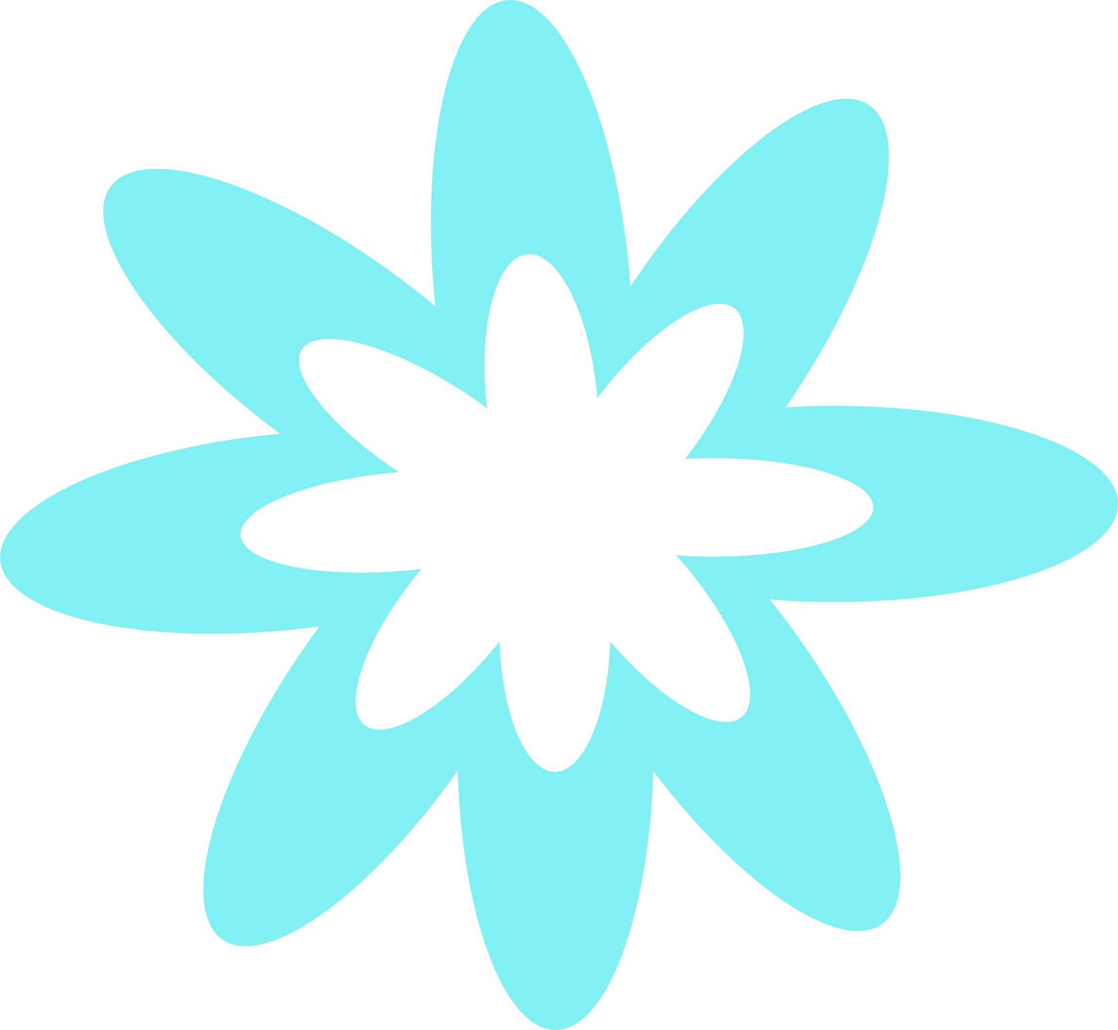 2292x2112 Teal Clipart Flower Burst