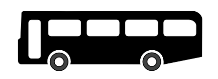 446x162 Bus Black And White Clip Art