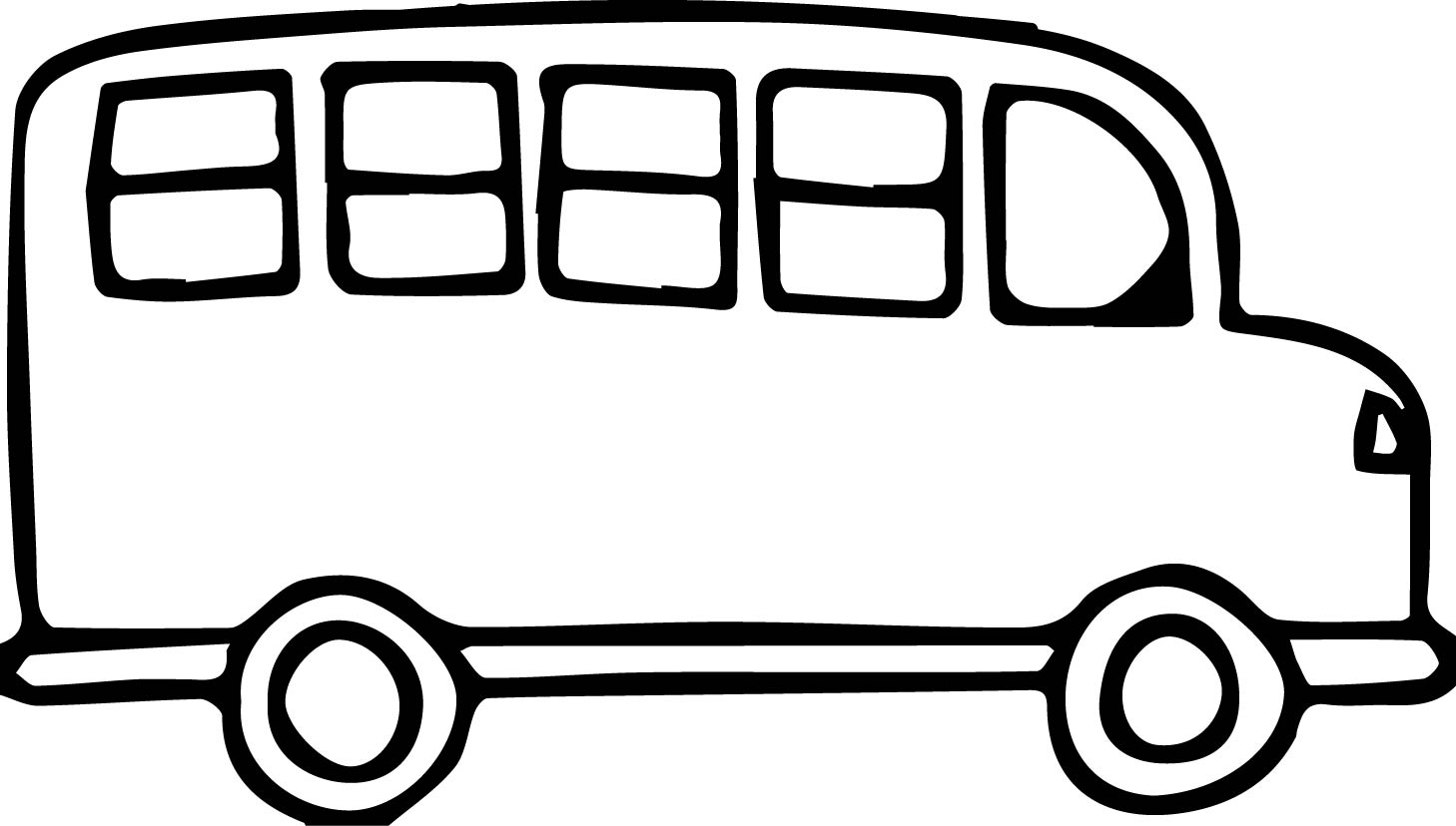 1458x828 Church Van Black And White Transportation Bus Coloring Page