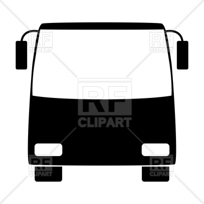 400x400 Bus Silhouette Royalty Free Vector Clip Art Image