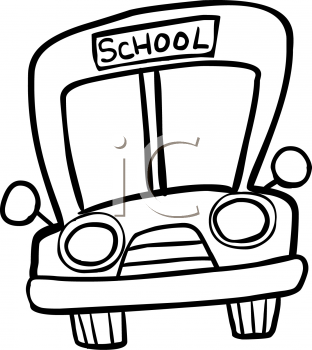 Bus Clipart Black And White