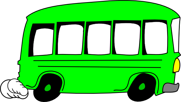 600x338 Green Bus Clip Art