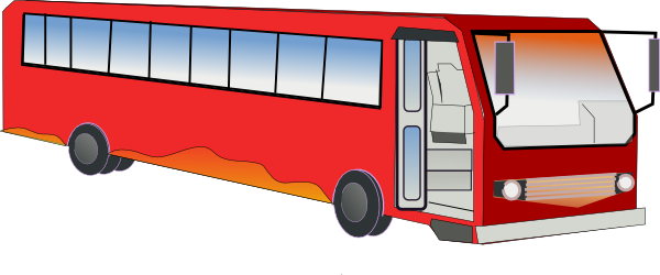 600x250 Bus Clip Art Free Vector 4vector