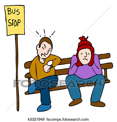 450x470 Clip Art Of Late Bus K5321949