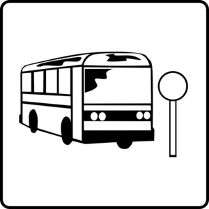 300x300 Hotel Icon Near Bus Stop Clip Art