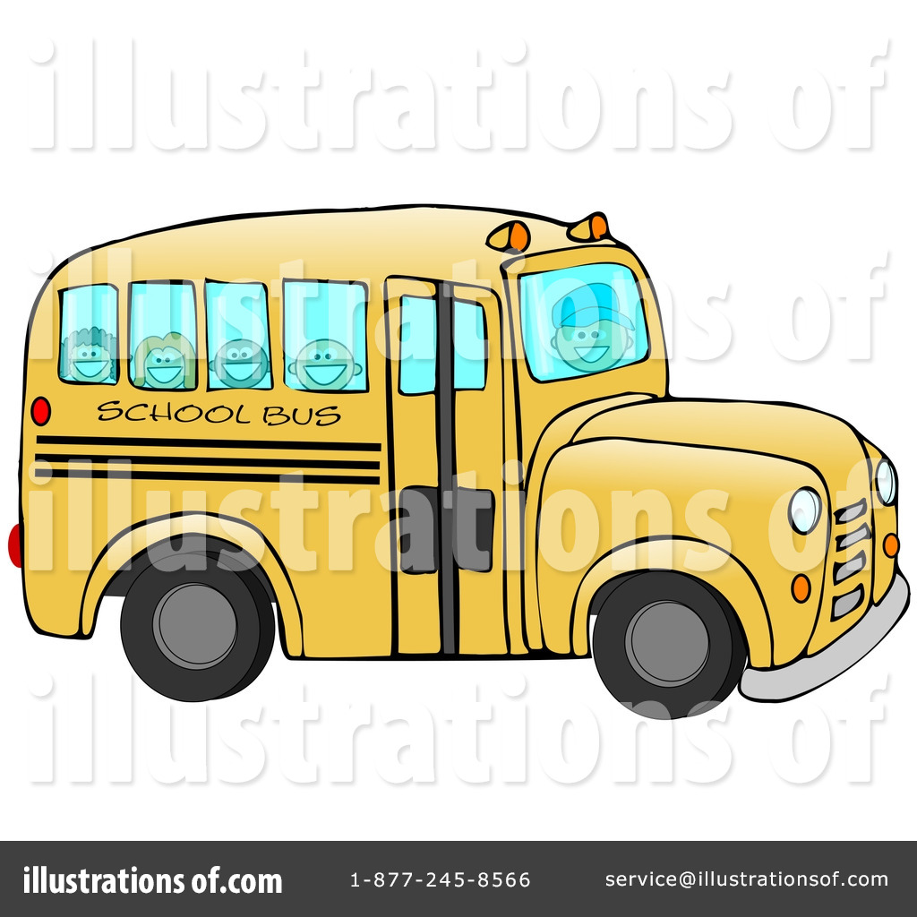 1024x1024 School Bus Clipart