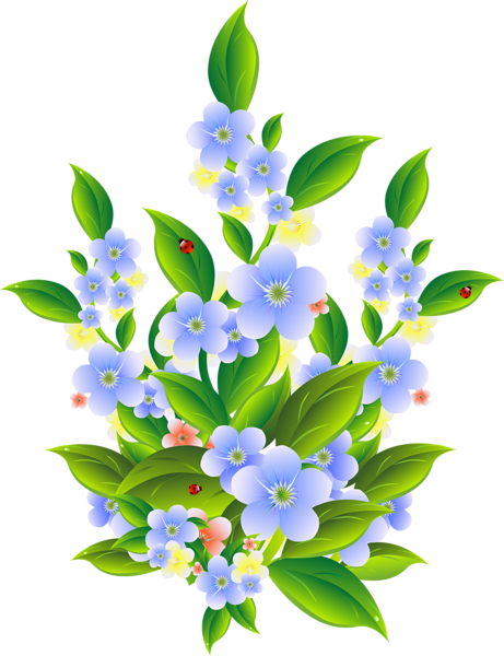 461x600 Floral Bush Decoration Transparent Clip Art Png Image Clip Art