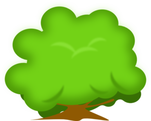 298x240 Soft Bush Clip Art