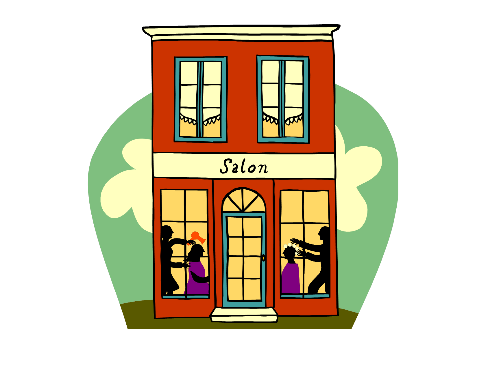 1650x1275 Building Clipart Hair Salon