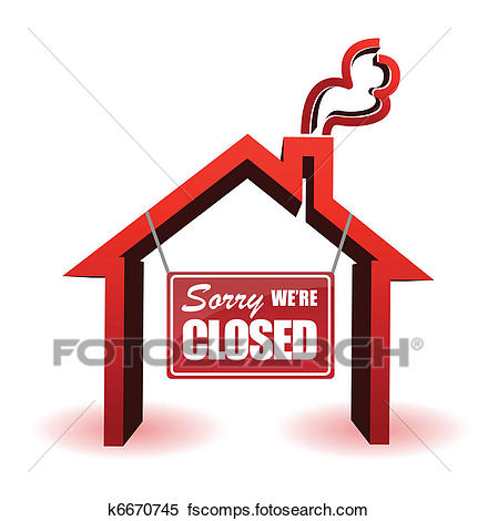 431x470 Clipart Of Business Sorry We Are Closed Sign K6670745