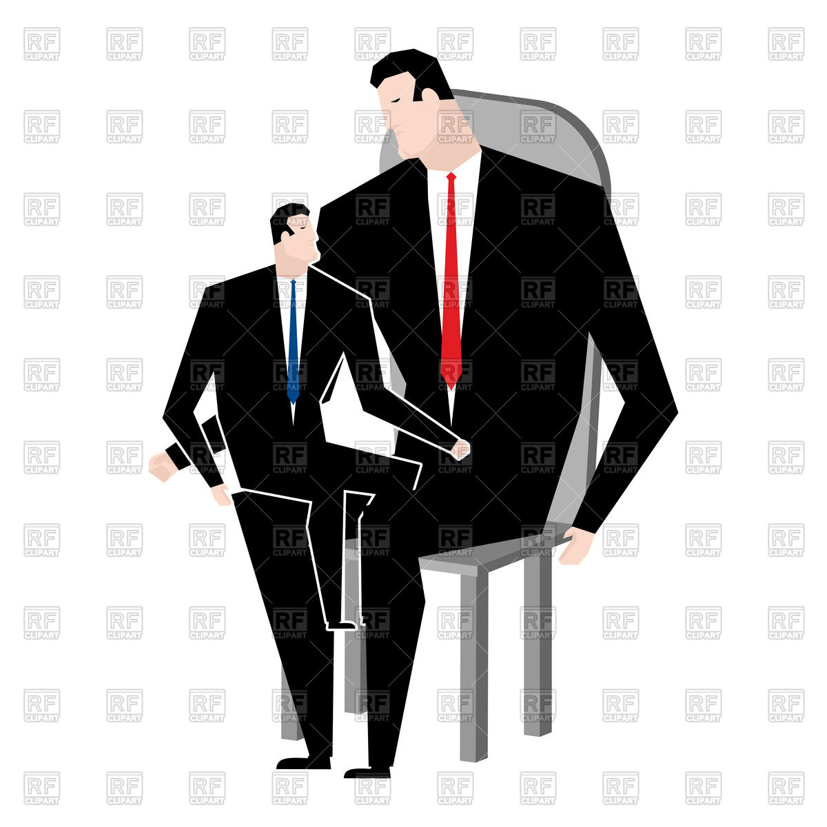 1200x1200 Businessmen And Son. Family Business Relatives. Royalty Free